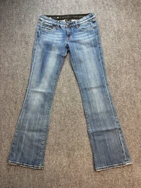 Y2K Express ReRock Women’s Size 4 Stretch Bootcut Jeans Low Rise Medium Wash